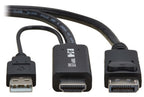 Eaton P567-02M-4K6 video cable adapter 78.7" (2 m) DisplayPort + USB Type-A HDMI Black