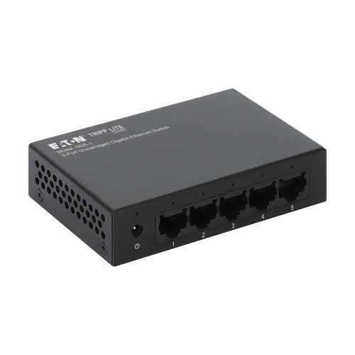 Eaton NG5-1 network switch Unmanaged Gigabit Ethernet (10/100/1000) Desktop/Wall-Mounting Black