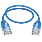 Tripp Lite N200-UR01-BL networking cable Blue 11.8" (0.3 m) Cat6 U/UTP (UTP)