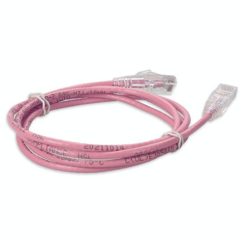 AddOn Networks ADD-15FSLCAT6A-PK networking cable Pink 181.1" (4.6 m) Cat6a U/UTP (UTP)