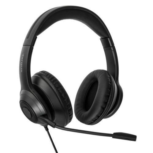 Targus AEH102TT headphones/headset Wired Head-band Office/Call center USB Type-A Black