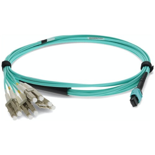 AddOn Networks ADD-MPO-4LC0-5M5OM4LZ fiber optic cable 78.7" (2 m) 8x LC LOMM OM4 Aqua color