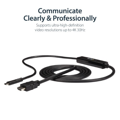 StarTech.com CDP2HDMM1MB video cable adapter 39.4" (1 m) USB Type-C HDMI Black