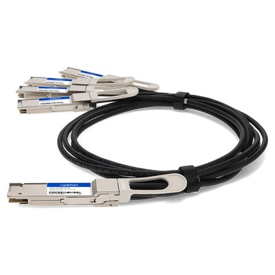 AddOn Networks CAB-D-4Q-400G-2M-AO InfiniBand/fibre optic cable 78.7" (2 m) 4xQSFP56 QSFP-DD Black, Silver