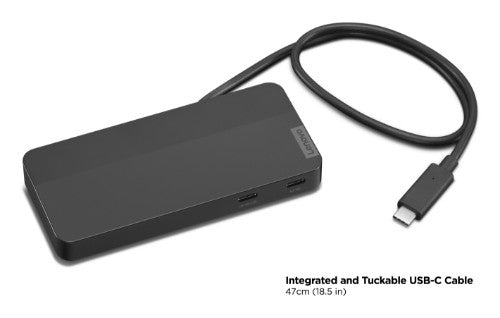 Lenovo 40B90000US laptop dock/port replicator Wired USB 3.2 Gen 2 (3.1 Gen 2) Type-C Black