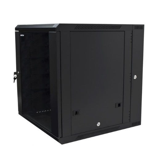 Weltron 90-4090WMEN-12U rack cabinet Wall mounted rack Black