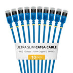 StarTech.com 6ASTP34BLS6IN10PK networking cable Blue 5.98" (0.152 m) Cat6a U/FTP (STP) Round