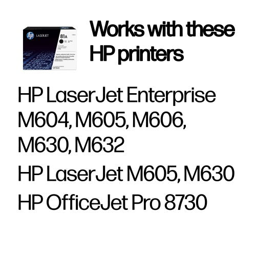 CF281A (81A) Toner black, 10.5K pages