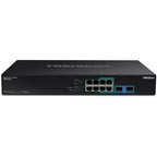 Trendnet TPE-BG102G network switch Unmanaged Gigabit Ethernet (10/100/1000) Power over Ethernet (PoE) 1U Black