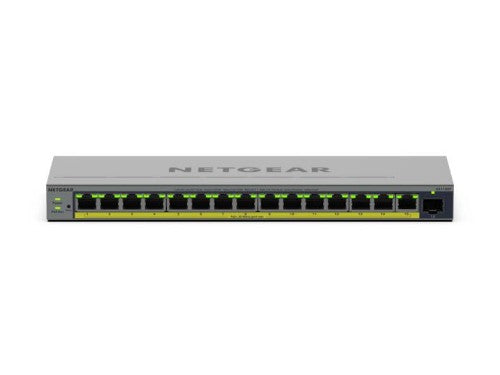 NETGEAR GS116EP Managed L2/L3 Gigabit Ethernet (10/100/1000) Power over Ethernet (PoE) Gray