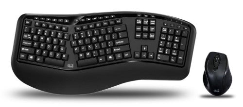Adesso WKB-1500GB keyboard Mouse included Home/Office RF Wireless QWERTY US English Black