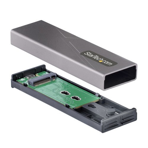 StarTech.com M2-USB-C-NVME-SATA storage drive enclosure SSD enclosure Gray M.2