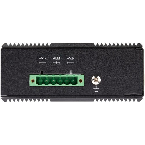 StarTech.com IES1G52UP12V network switch Unmanaged Gigabit Ethernet (10/100/1000) Power over Ethernet (PoE) Black