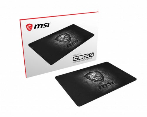 MSI AGILITYGD20 mouse pad Gaming mouse pad Black, Gray