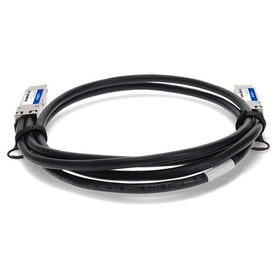 AddOn Networks QDD-400-CU2M-AO InfiniBand/fibre optic cable 78.7" (2 m) QSFP-DD Black, Silver