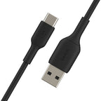 Belkin CAB001BT3MBK USB cable 118.1" (3 m) USB A USB C Black