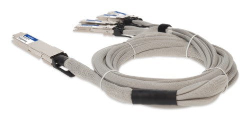 AddOn Networks CAB-O-4Q-400G-2M-AO InfiniBand/fibre optic cable 78.7" (2 m) OSFP 4x QSFP56 DAC Gray, Silver
