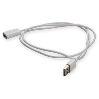 AddOn Networks USBEXTAB2MMFW USB cable USB 2.0 78.7" (2 m) USB A USB B White
