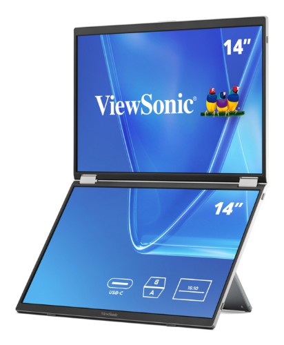 Viewsonic VG1457 portable TV/monitor Portable monitor Gray 14" LED 1920 x 1200 pixels