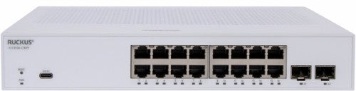 RUCKUS Networks 16-PRT POE 124W 2X1G SFP Managed L2 Gigabit Ethernet (10/100/1000) Power over Ethernet (PoE) 1U White