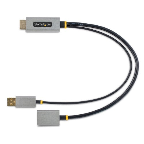StarTech.com 128-HDMI-DISPLAYPORT video cable adapter 11.8" (0.3 m) HDMI Type A (Standard) Black, Gray