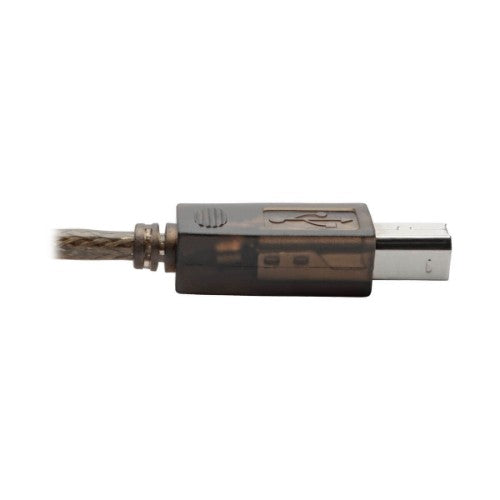 Tripp Lite U042-030 USB cable USB 2.0 359.8" (9.14 m) USB A USB B Black, Translucent
