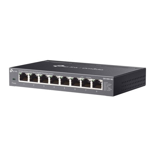 TP-Link Omada DS108G-M2 network switch Unmanaged 2.5G Ethernet (100/1000/2500) Black