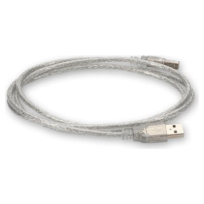 AddOn Networks USBEXTAB6CLR USB cable USB 2.0 72" (1.83 m) USB A USB B Transparent