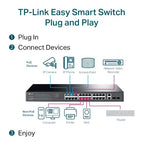 TP-Link TL-SG1428PE network switch Managed L2 Gigabit Ethernet (10/100/1000) Power over Ethernet (PoE) 1U Black