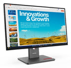 Lenovo ThinkVision P24QD-40 computer monitor 23.8" 2560 x 1440 pixels Wide Quad HD LED Black