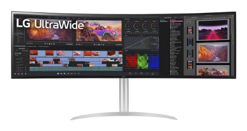 LG 49BQ95C-W computer monitor 49" 5120 x 1440 pixels UltraWide Dual Quad HD White