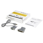 StarTech.com ICUSB232DB25 serial cable Gray 35.4" (0.9 m) USB Type-A DB-9