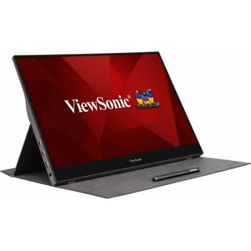 Viewsonic TD1655 computer monitor 15.6" 1920 x 1080 pixels Full HD LED Touchscreen Multi-user Black, Silver
