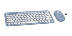 Logitech 920-012202 keyboard Mouse included Universal RF Wireless + Bluetooth QWERTY English Blue