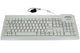 Seal Shield Silver Seal keyboard Universal USB QWERTY US English White