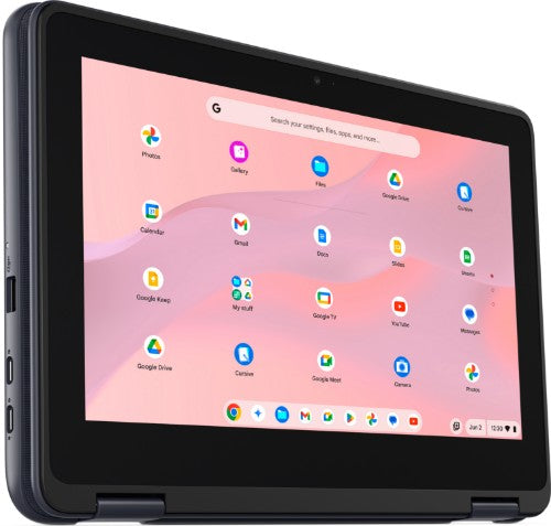 DELL Chromebook CC11260 2-in-1 Intel® N N150 Hybrid (2-in-1) 11.6" Touchscreen HD 8 GB LPDDR5-SDRAM 64 GB eMMC Wi-Fi 6E (802.11ax) ChromeOS US English Gray