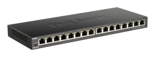 D-Link DGS-1016S network switch Unmanaged Gigabit Ethernet (10/100/1000) Black