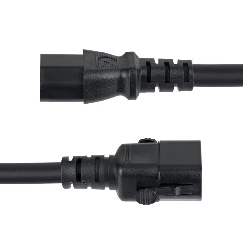 StarTech.com C14LC1314G15ABK10FT power cable Black 118.1" (3 m) C14 coupler C13 coupler