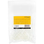 StarTech.com CBMZTS10N4 cable tie Releasable cable tie Nylon, Plastic White 100 pc(s)