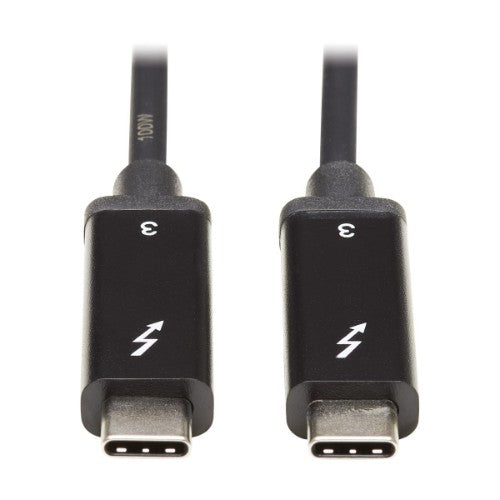Tripp Lite MTB3-01M-5A-AB Thunderbolt cable 39.4" (1 m) 40 Gbit/s Black