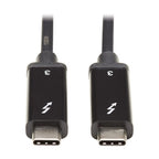 Tripp Lite MTB3-01M-5A-AB Thunderbolt cable 39.4" (1 m) 40 Gbit/s Black