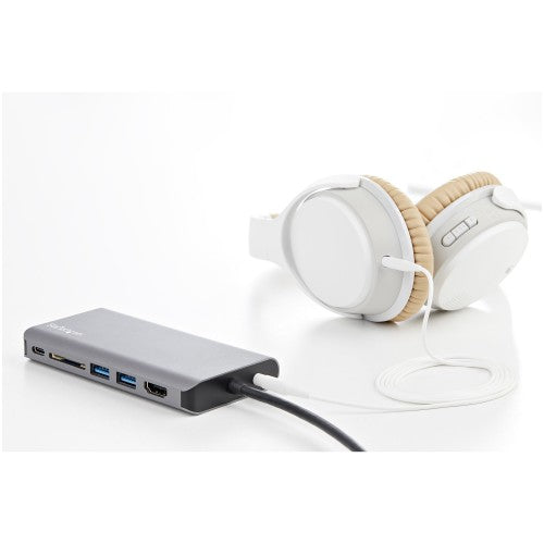 StarTech.com DKT30CHVAUSP laptop dock/port replicator Wired USB 3.2 Gen 1 (3.1 Gen 1) Type-C Black, Gray