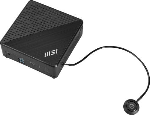 MSI Cubi N ADL-065US PC/workstation Intel® N N200 4 GB DDR4-SDRAM 128 GB SSD Windows 11 Pro Mini PC Black