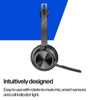 HP Poly Voyager Focus 2 USB-C-C Headset +USB-C/A Adapter TAA