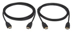 Eaton P568-006-2PK HDMI cable 70.9" (1.8 m) HDMI Type A (Standard) Black