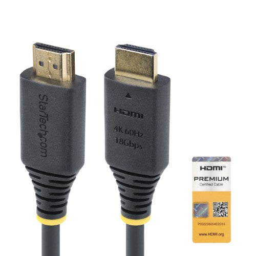 StarTech.com HDMI2CABLE-4K60-150C HDMI cable 59.1" (1.5 m) HDMI Type A (Standard) Black
