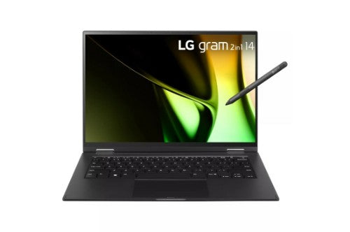 LG Gram 14T90S-G.APB5U1 laptop Intel Core Ultra 7 155H Hybrid (2-in-1) 14" Touchscreen WUXGA 16 GB LPDDR5x-SDRAM 512 GB SSD Wi-Fi 6E (802.11ax) Windows 11 Pro Black