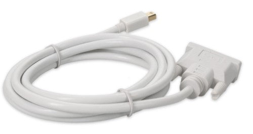 AddOn Networks MDP2DVIDMM6W video cable adapter 72" (1.83 m) Mini DisplayPort DVI-D White