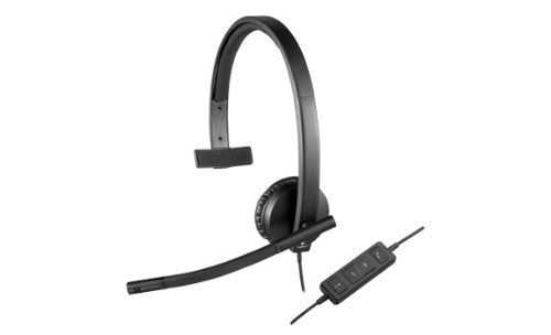Logitech 981-000570 headphones/headset Wired Head-band Office/Call center Black