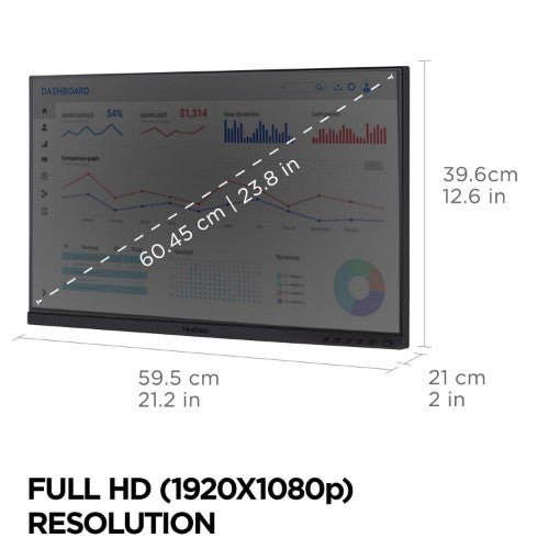 Viewsonic VG Series VG2448A-2_H2 computer monitor 24" 1920 x 1080 pixels Full HD LED Black